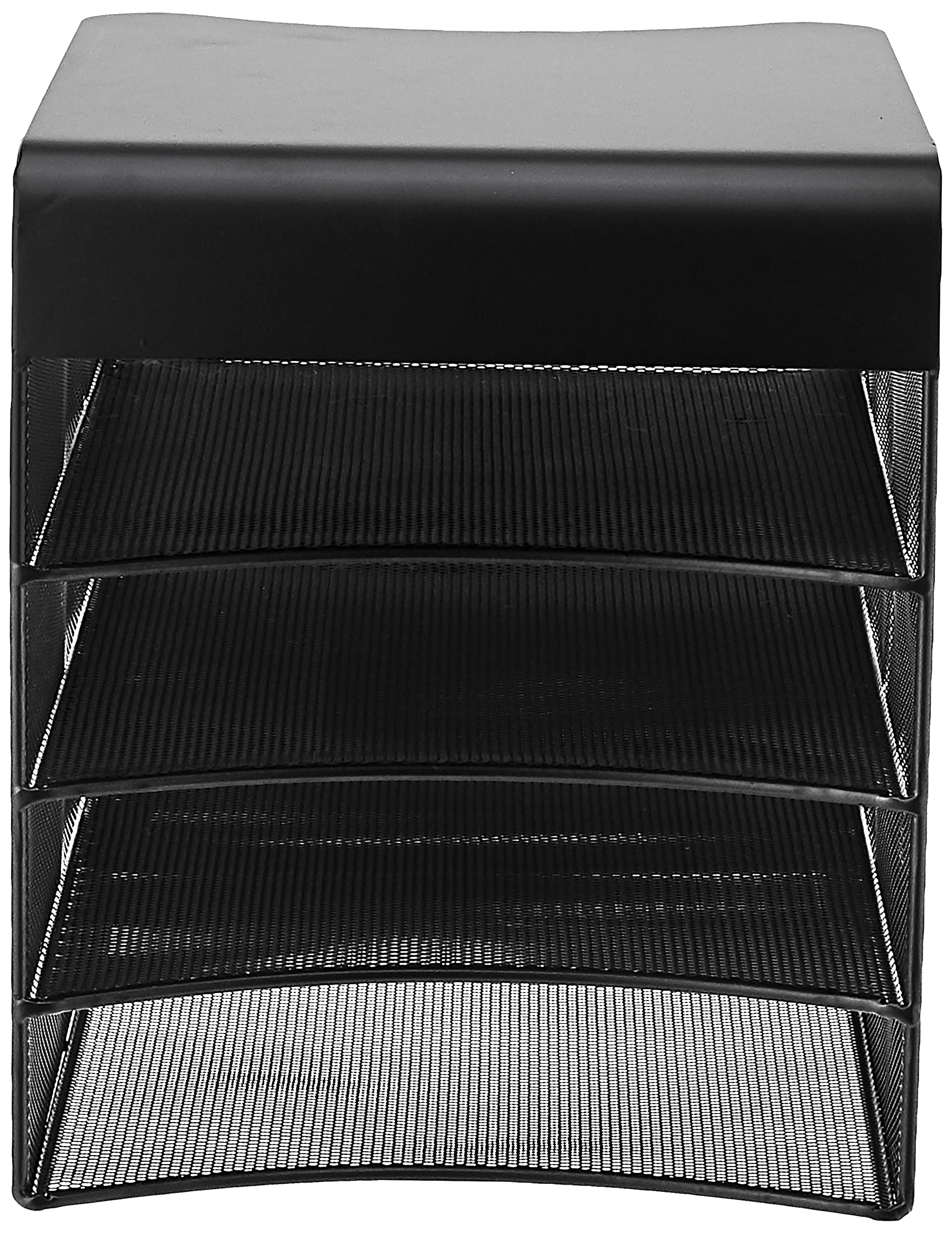 Circel Dubbel Staand 90cm koker 20×20 Zwarte Poedercoating – Stalen