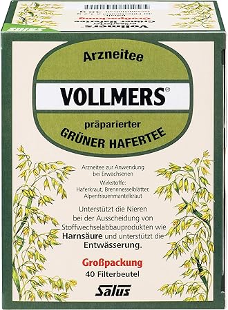 VOLLMERS präparierter grüner Hafertee Filterbeutel 40 St