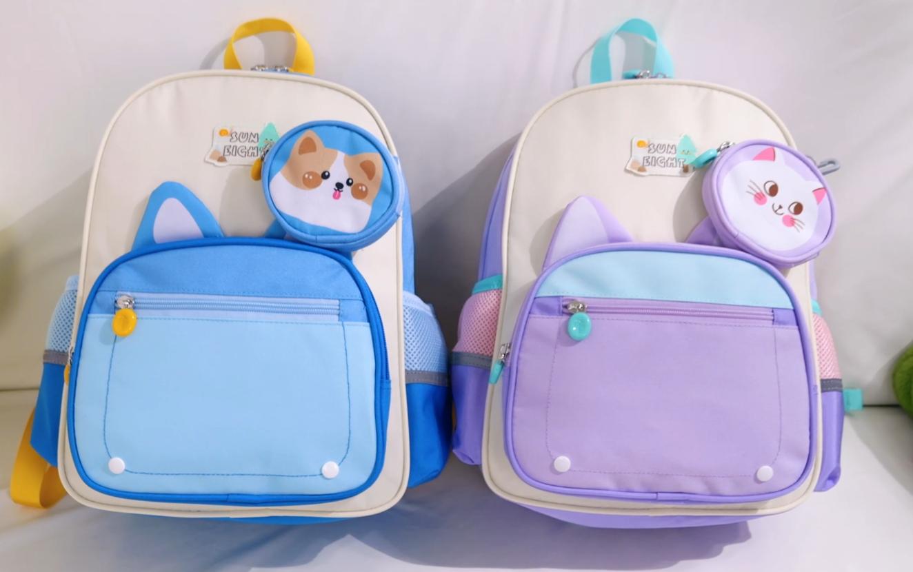 Mochila Escolar Para Niños Y Niñas - Diseño Atrapasueños Perro, Poliéster, Múltiples Bolsillos