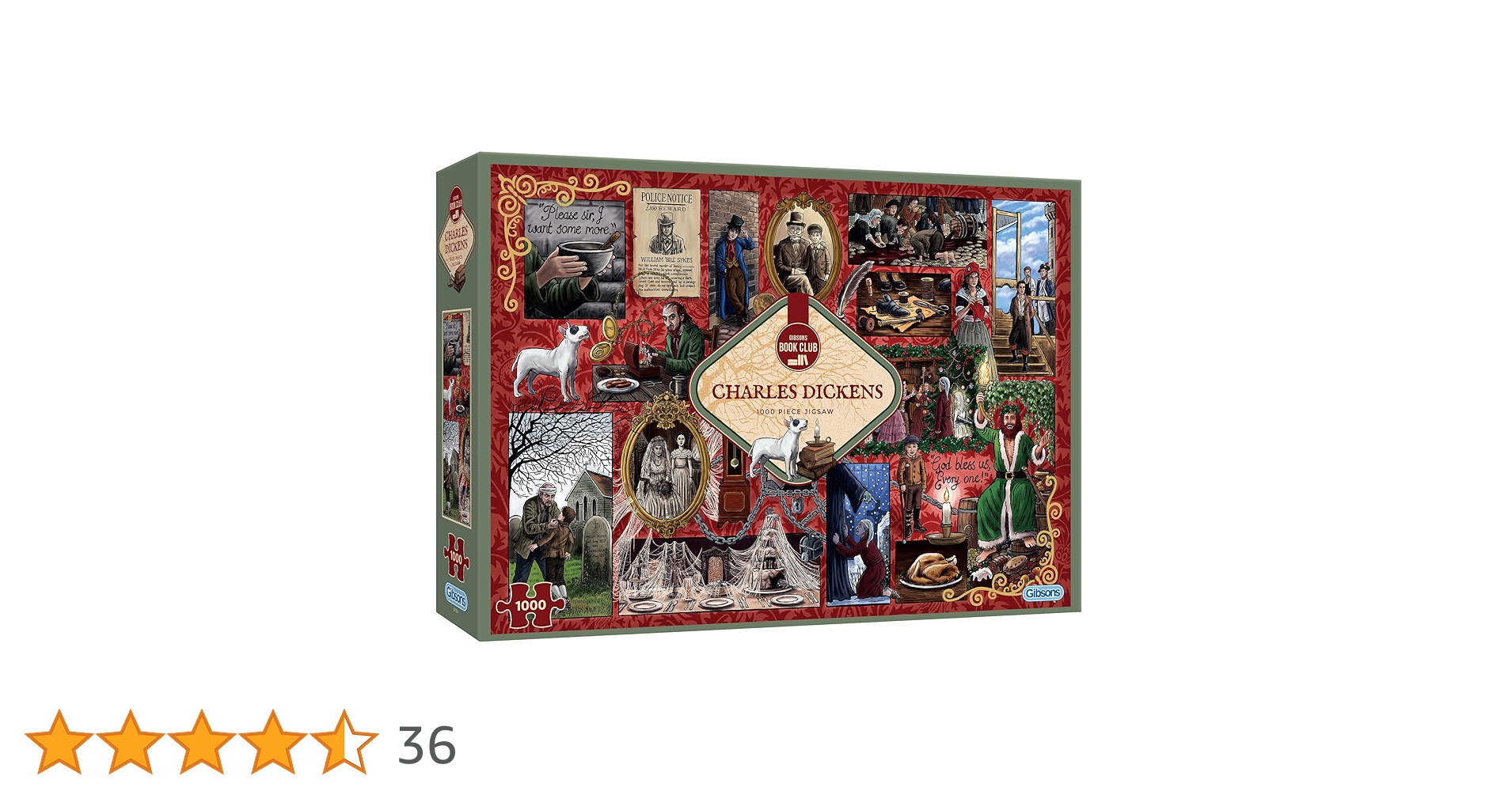 Amazon | Gibsons パズル - 1000 ブッククラブ チャールズ