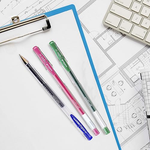 Miniatura 6 de Uni-ball Signo UM-100 - Bolígrafo de tinta de gel, 0.020 in, 10 unidades (azul)