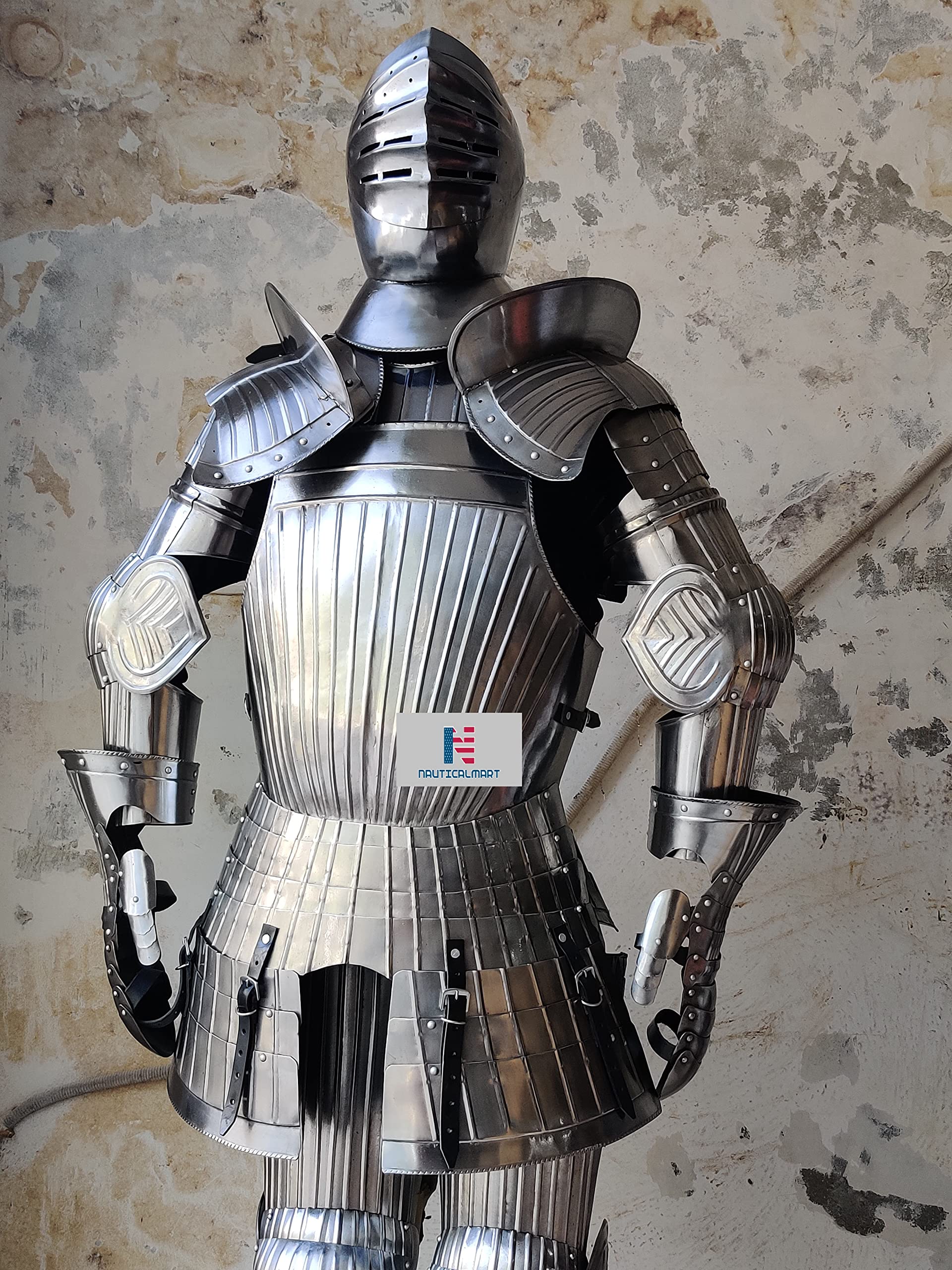 Maximilian Half Armour 1515 Reenactment LARP Steel Body Suit of Armor