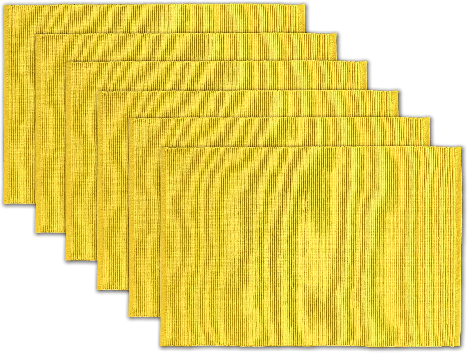 AVKA Studio 100 Cotton Ribbed Placemats Set of 613 x 19