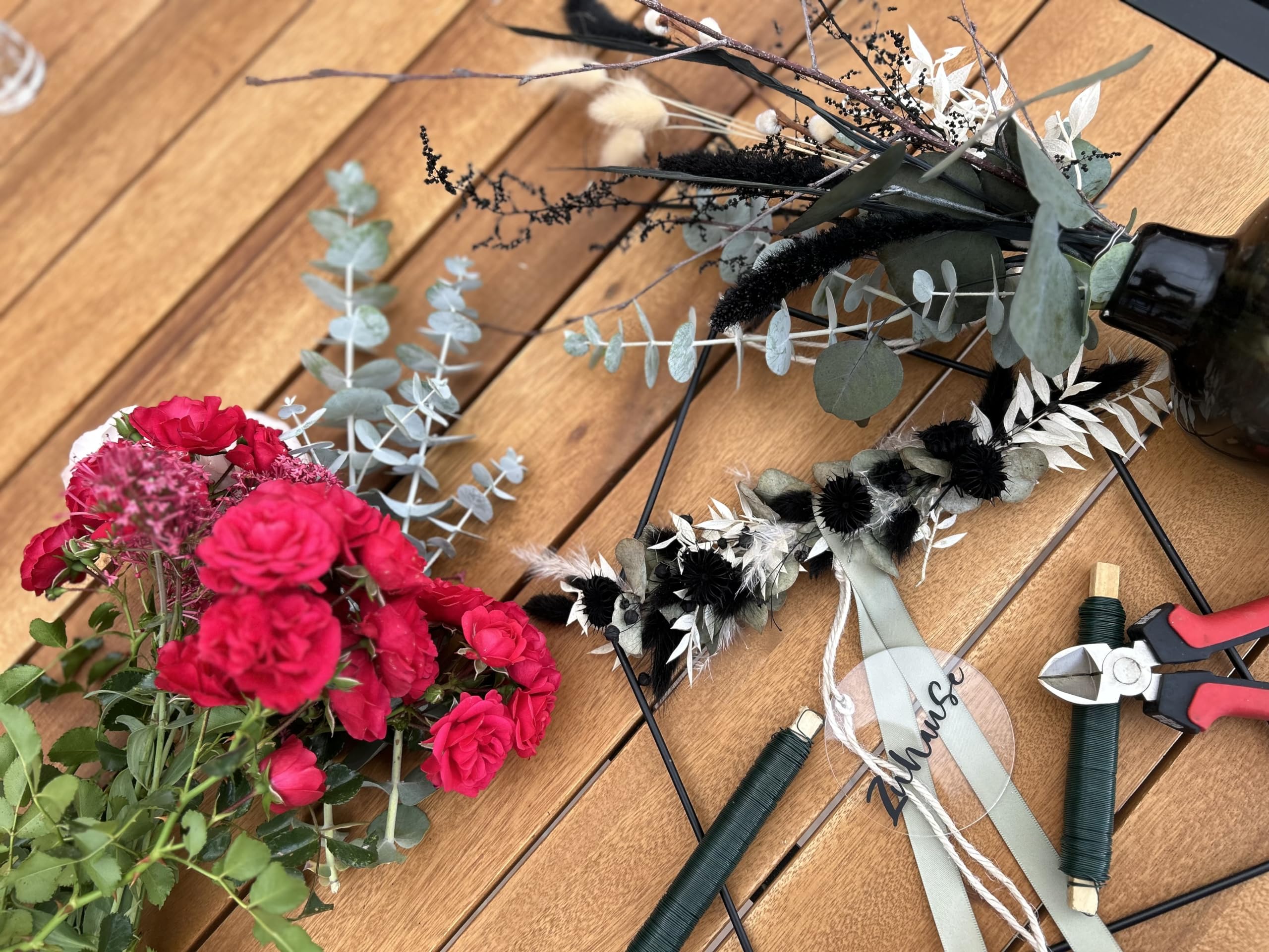 Filo per fiori ricotto di alta qualità, prodotto in Germania, diametro 0,65 mm x 38 m, estremamente flessibile, stabile e flessibile come filo di legatura, filo per piante, aiuto per piante (laccato