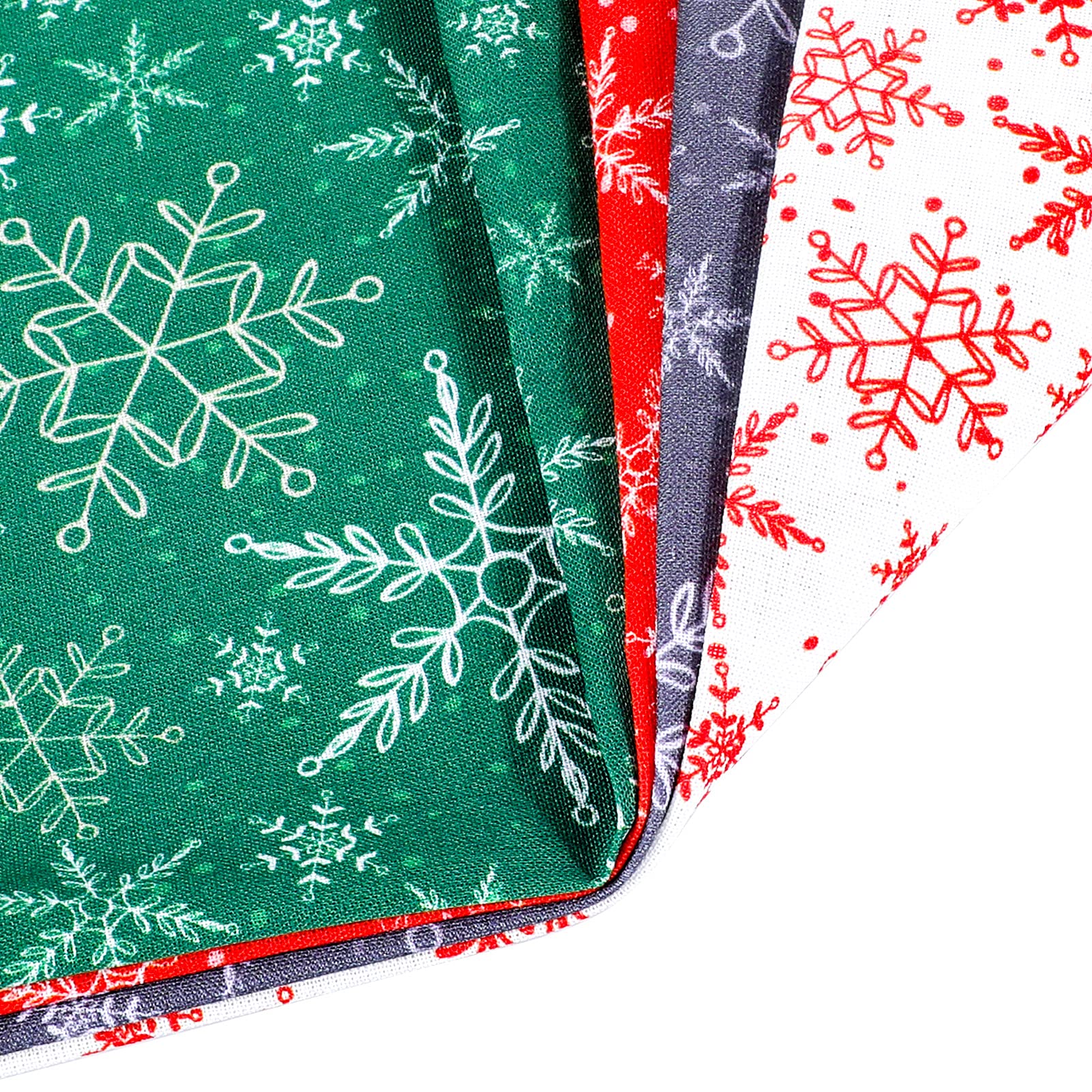 Weihnachts Buffalo Plaid Stoffquadrate – 60 Stück, 15x15 Cm, 6 Designs Für Nähen & Basteln