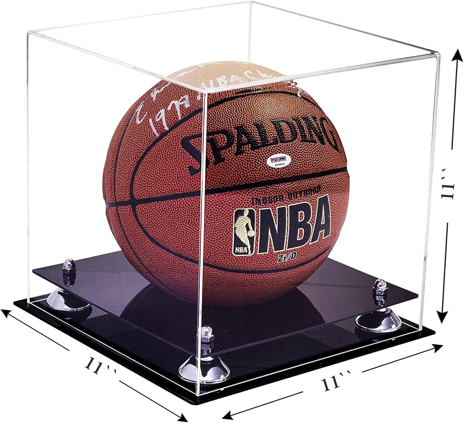 Buy Better Display Cases Acrylic Full Size Basketball Display Case with Risers Online at Lowest