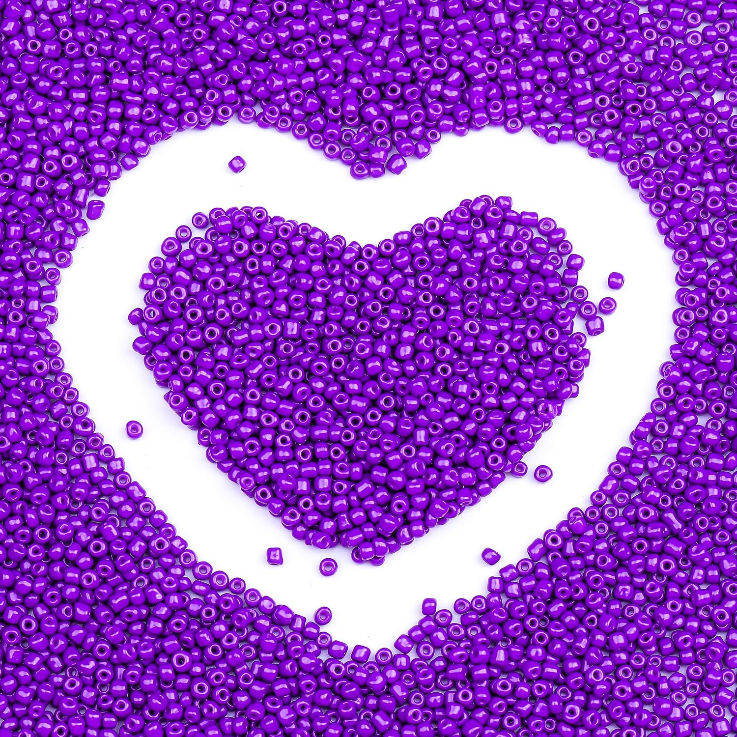 2mm Glass Seed Beads Bulk, Purple 12/0 Tiny Round Seed Bead, Small Mini Pony Craft Beads for Bracelet Necklace Wrist Jewelry Making Beading Weaving DIY Crafts Supplies image 4
