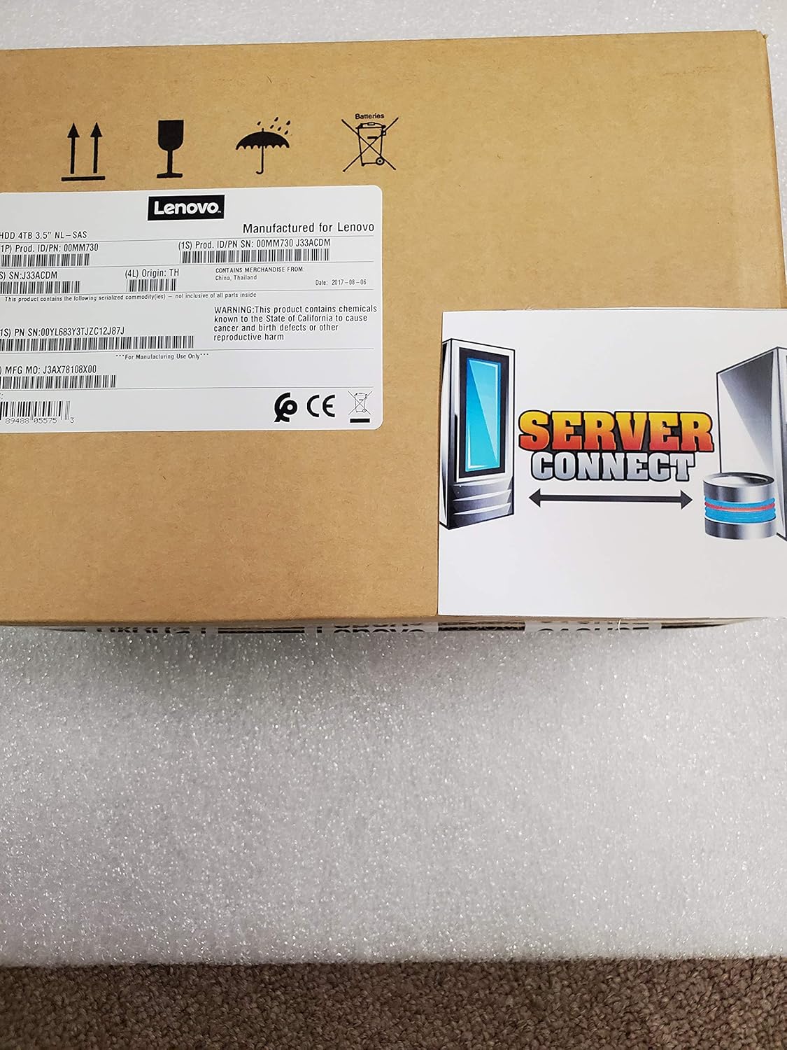 Lenovo 00MM730 System X 4TB 3.5" 7.2k NL SAS HDD 64 MB