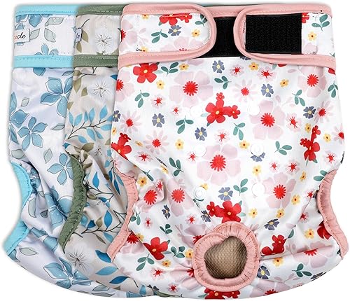 Miniatura 9 de Pañales lavables para perras – Pañales reutilizables de primera calidad para perras en celo – Pañales para perras altamente absorbentes