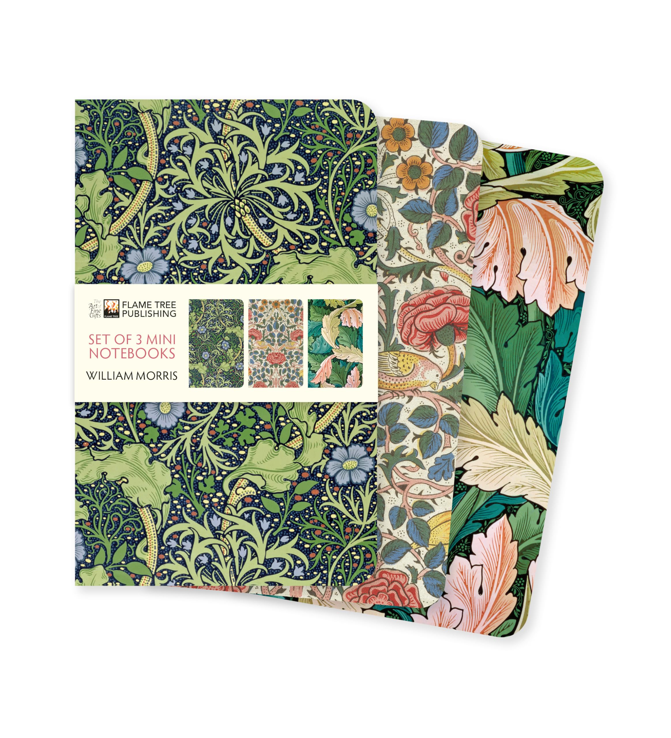 William Morris Set of 3 Mini Notebooks (Mini Notebook Collections)