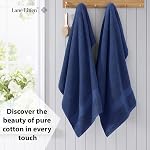 4 Ensembles de serviettes de bain pour salle de bain- 100% Serviettes de bain en coton, Ultra Serviettes en coton doux, Serviettes de bain à sec rapide pour salle de bains, Ensemble de serviettes de bain de qualité Premium Spa - Ensemble de serviettes de bain en argent