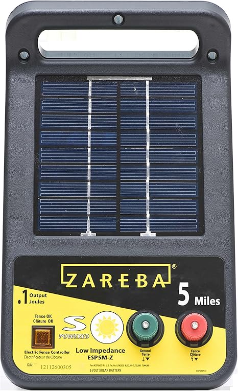 Zareba Esp5m Z 5 Mile Solar Low Impedance Charger Amazon Ca Patio Lawn Garden Zareba Esp5m Z 5 Mile Solar Low Impedance Charger Amazon Ca Patio Lawn Garden