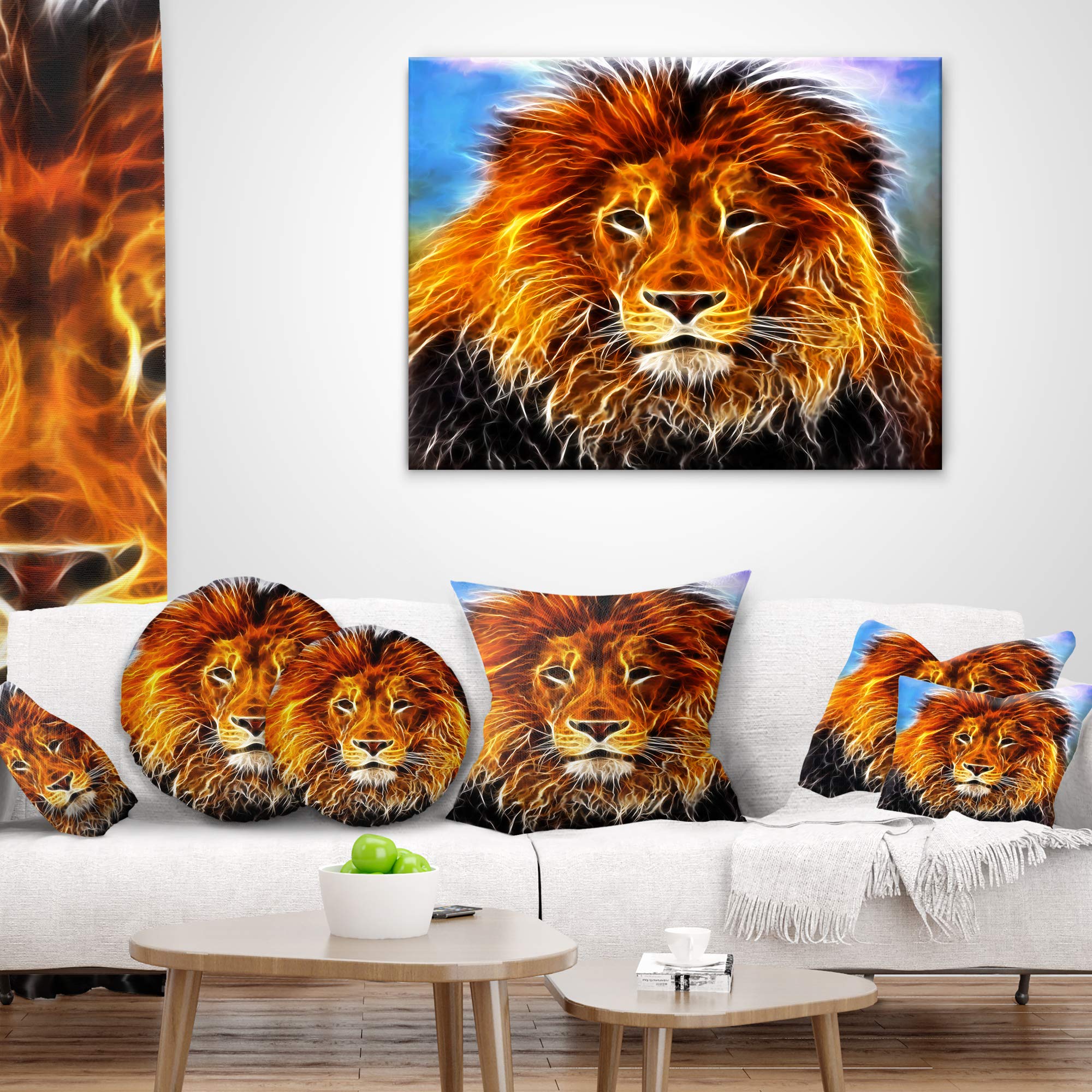 Amazon.com: Designart Drawing of The King of Jungle' Animal 26