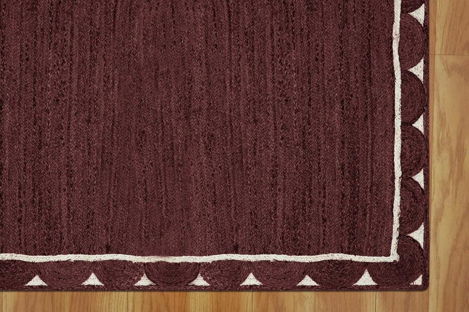 Primium Quality Jute Rug 4x20 Kilim Runner Rug Hand Braided Rug Geometric Pattern Brown Hand Woven Rug Flatweave Rug Indoor Outdoor Rugs for Hallway Runner Stair Runner Corridor Runner