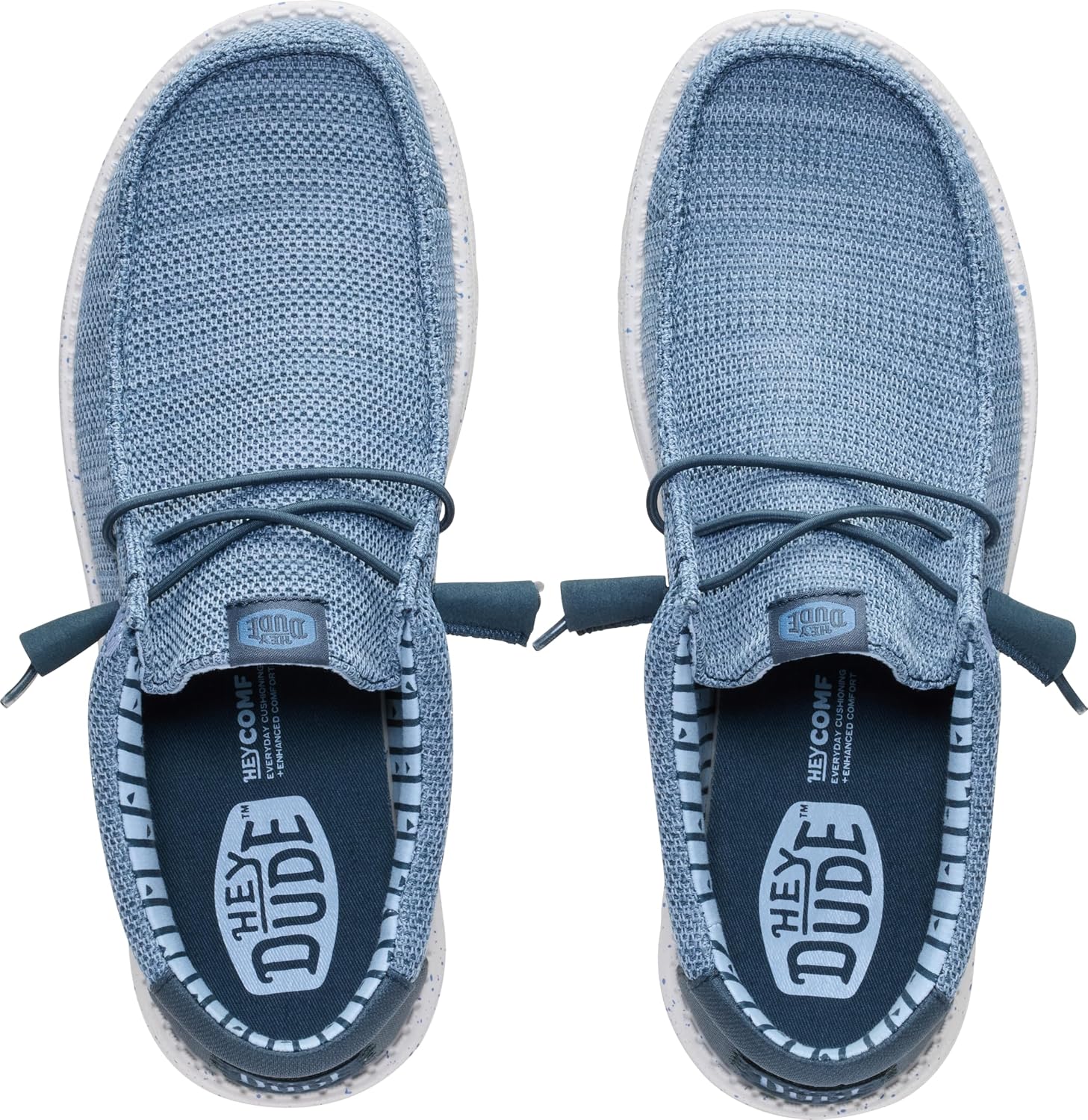 HEYDUDE Men’s Wally Stretch Sox Slip-On Loafer, Lightweight, Breathable, with Flex & Fold Outsole