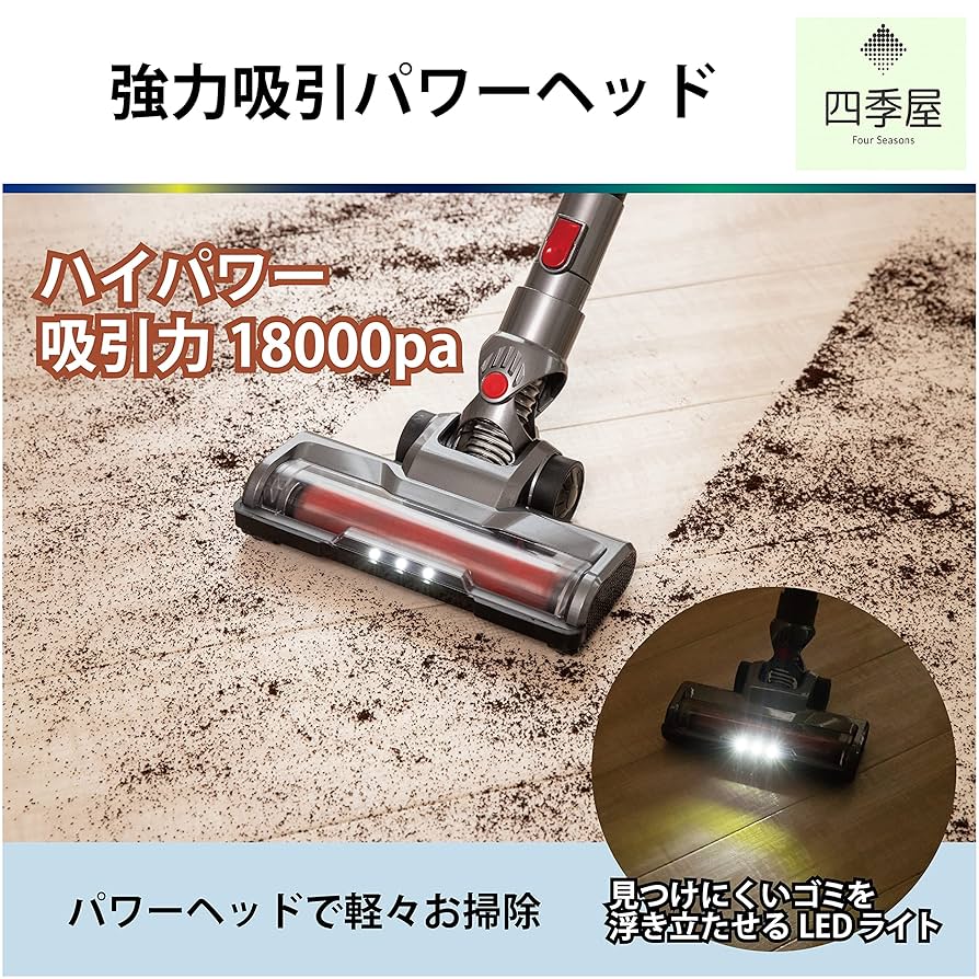 Amazon | コードレス クリーナー静音型＆200W 高効率モーター