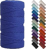 Vista 32 de NOANTA - Cuerda de macramé color verde aguamarina, 1/8 pulgadas (3 mm) x 109 yardas (100 metros), cuerda de algodón colorido para colgar