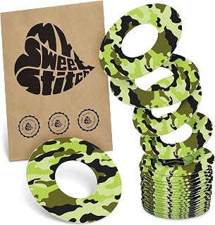 MySweetStitch 25 Ringpatches für FreeStyle Libre 2/Select rund Camo