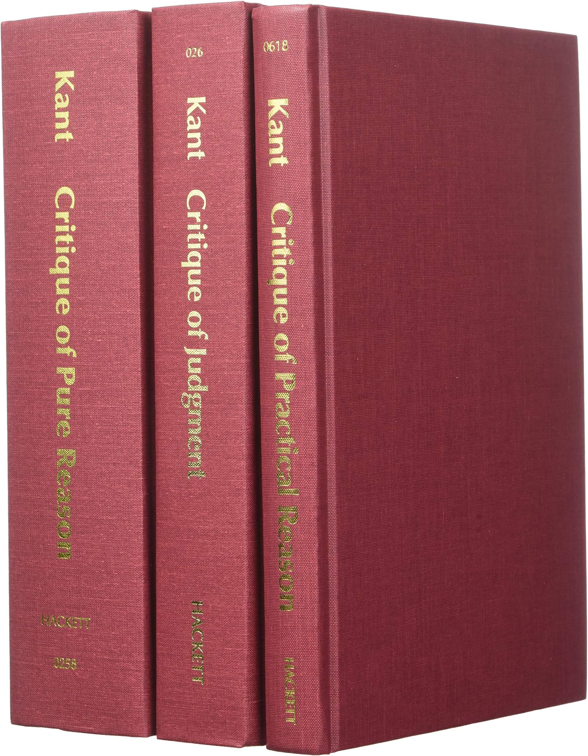 Three Critiques, 3-volume Set: Vol. 1: Critique of Pure Reason; Vol. 2: Critique of Practical Reason; Vol. 3: Critique of Judgment