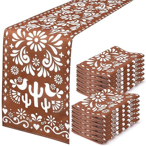 Hahafelt 12 Pcs Cielito Lindo Party Decorations Mexican Talavera Table