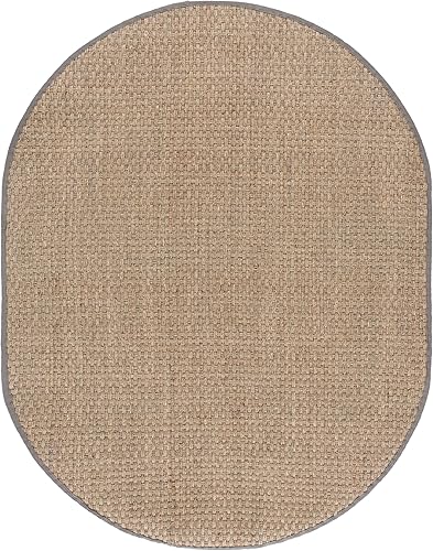 Vista 104 de SAFAVIEH Natural Fiber NF114A - Alfombra de hierba marina, tejido de canasta, con borde, para zonas de alto tráfico, sala de estar, dormitorio, 2