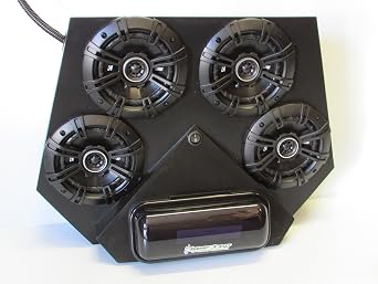 SD 2SBT4B -Polaris RZR BT Stereo System UTV Side by Side 4-5.25" Marine Speakers