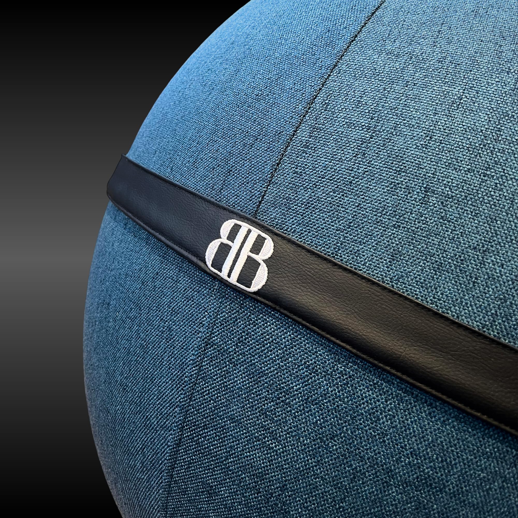 Sitzball büro ergonomisch - Sitzmöbel und Yogaball - Anti-Rückenschmerzen- Gymnastikball mit Bezug - Dynamisches Sitzen - Belastbarkeit: 180 kg - Waschbarer, Rutschfester Bezug