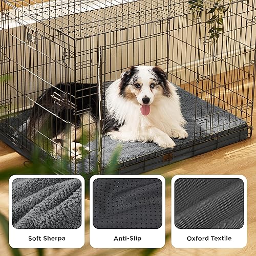 Miniatura 4 de Bedsure Cama extragrande para perros  Cama ortopédica grande impermeable para perros con funda extraíble lavable para perros grandes, alfombrilla de