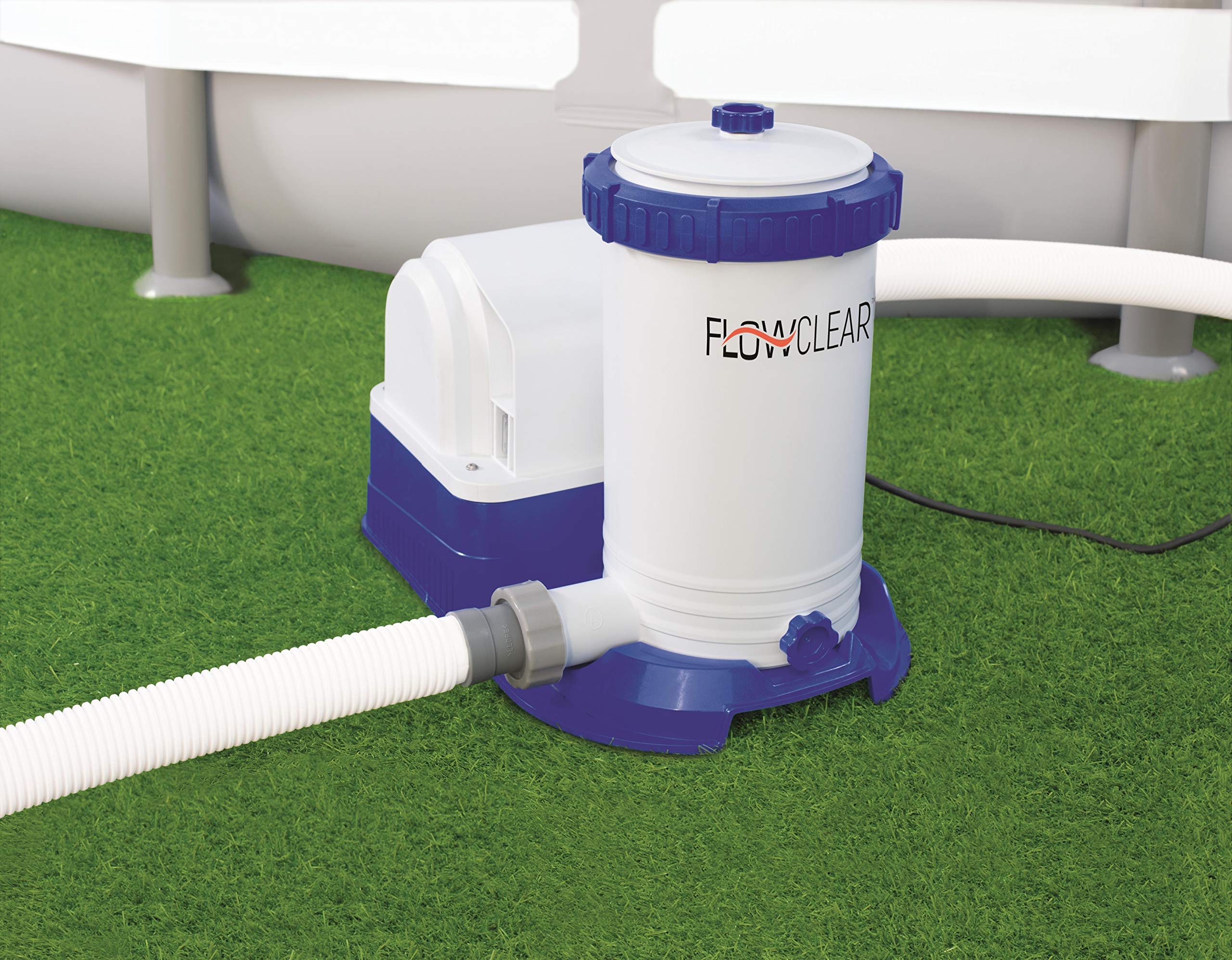 Bestway 58391 FLOWCLEAR Bomba de filtro 9.463 l/h, 220 – 240 V ~/50Hz, transformador 12 V kl. 3, 350 W, TÜV/GS H, multicolor