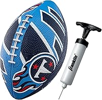Vista 21 de Franklin Sports NFL Team Footballs - Rubber Youth Mini Balls for All Teams - Kids 8.5" Football + Air Pump Sets - Official NFL Licensed