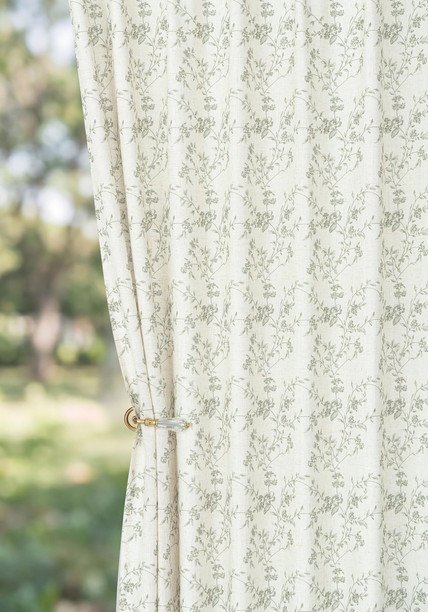 Floral Pinch Pleated Curtains - Blackout & 2 Panels -12