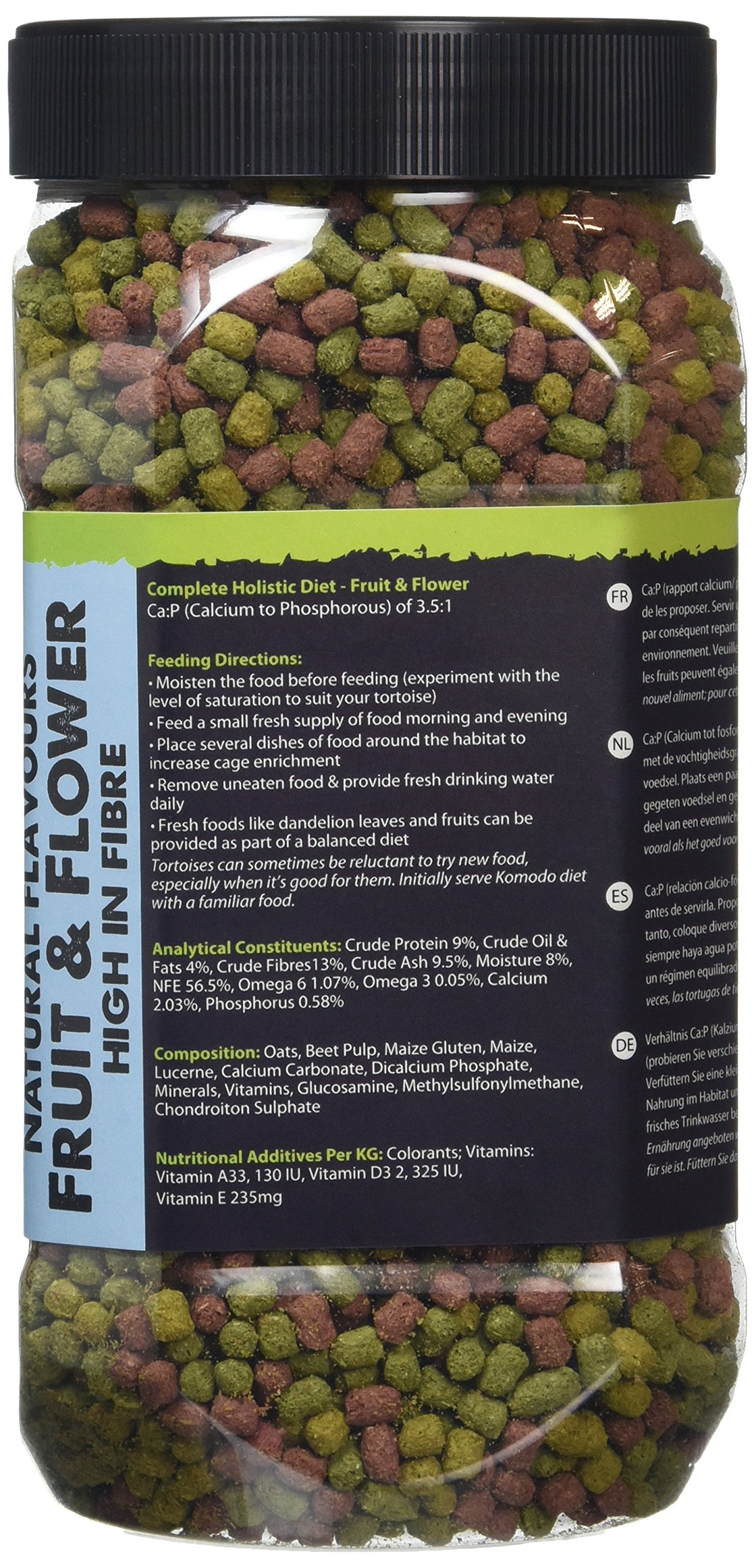 Komodo Diet Fruit & Flower Nourriture pour Tortue 340 g - Lot de 2