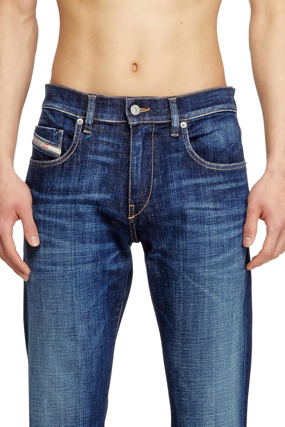 Diesel 2019 D-STRUKT Slim Fit Blue Jeans - Image 6