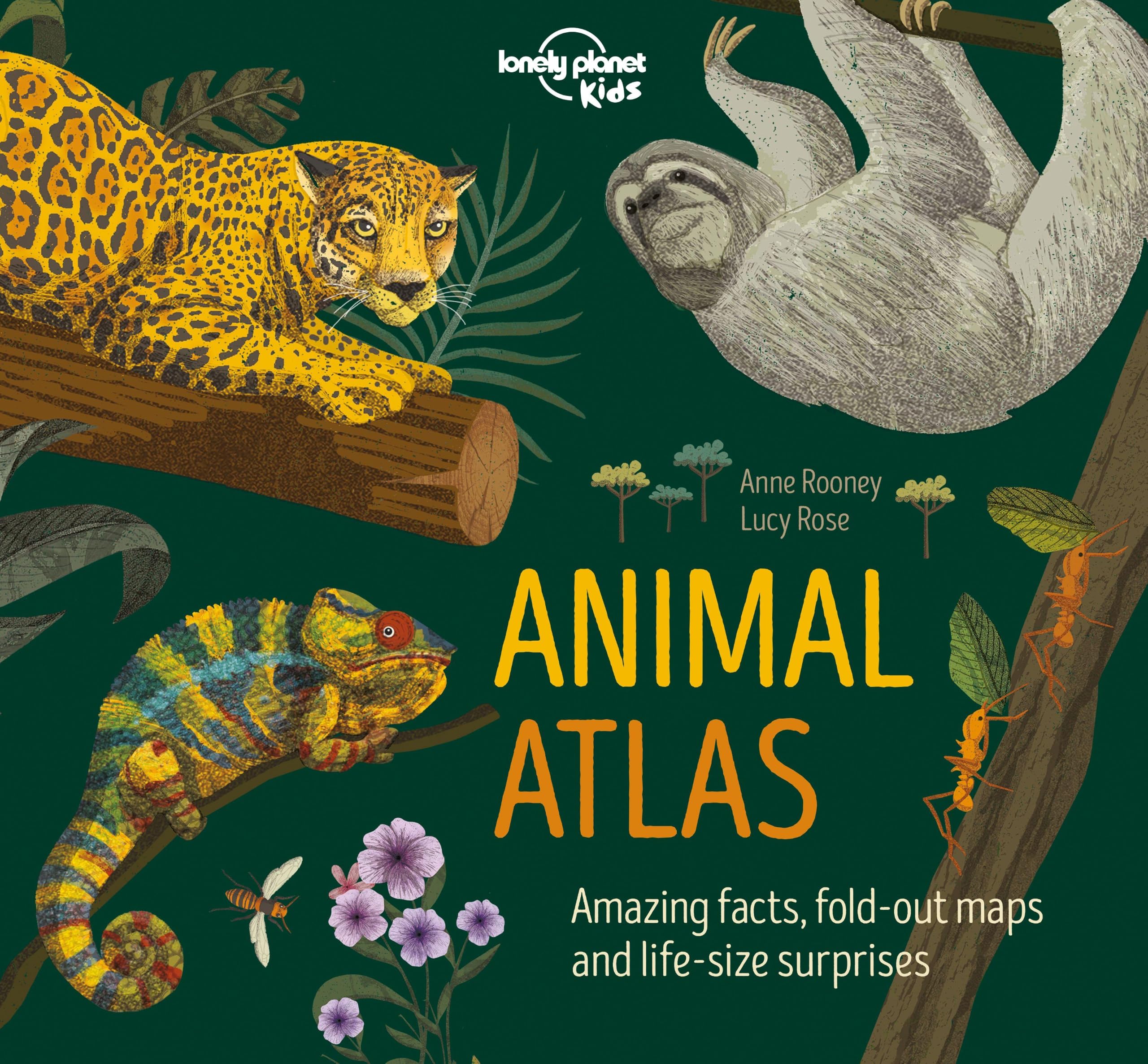 Lonely Planet Kids Animal Atlas: 1 (Creature Atlas): Amazing Facts & Fold Out Maps | Explore Creature Features From a Bear's Paw to a Baby Turtle | Packed with Beautiful Illustrations