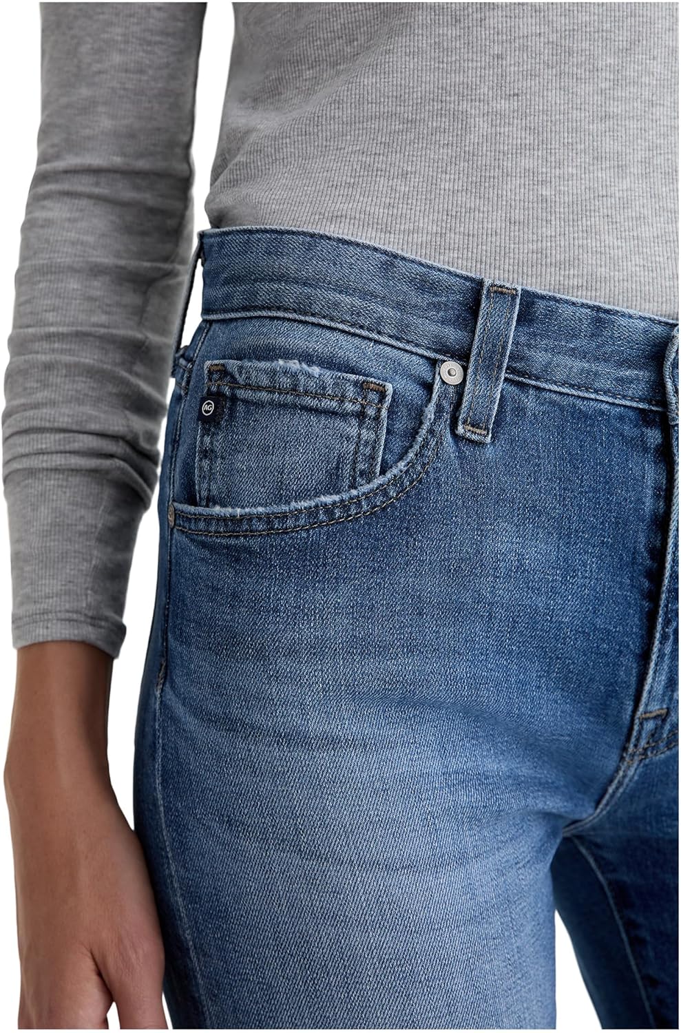 AG Women's Ex-Boyfriend Mid Rise Slouchy Slim in Headline - Image 3