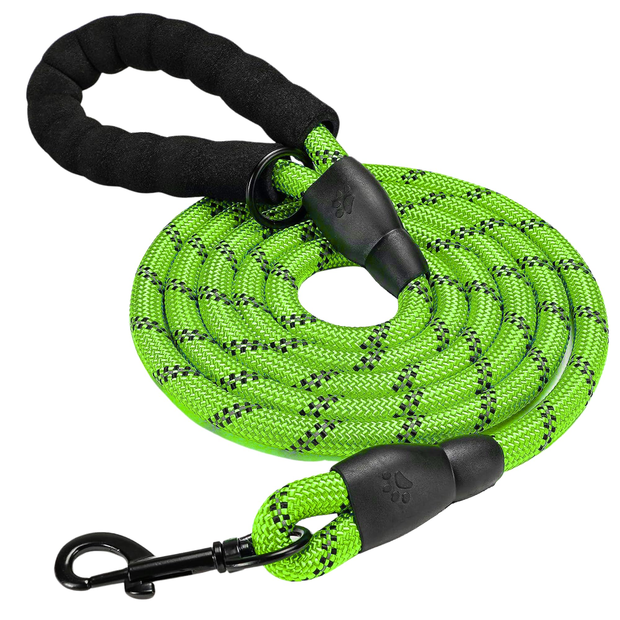 BURAQ Pets 5" Feet Heavy Duty Dog Leash With Anti Slip Padded Handle Strong Training Rope|Highly Reflective Threads For Small Medium & Large Dogs (5 Feet Long-Black) (B0D7PSQX2J) Amazon Price History, Amazon Price Tracker