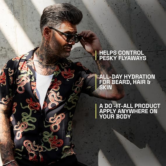 Beardbrand Utility Balm & Utility Beard Oil Bundle Beard Moisturizing Butter & Lightweight Oil Duo, Lumber Yard Scent