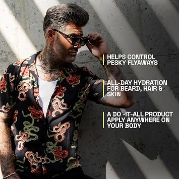 Beardbrand Utility Balm & Utility Beard Oil Bundle Beard Moisturizing Butter & Lightweight Oil Duo, Lumber Yard Scent