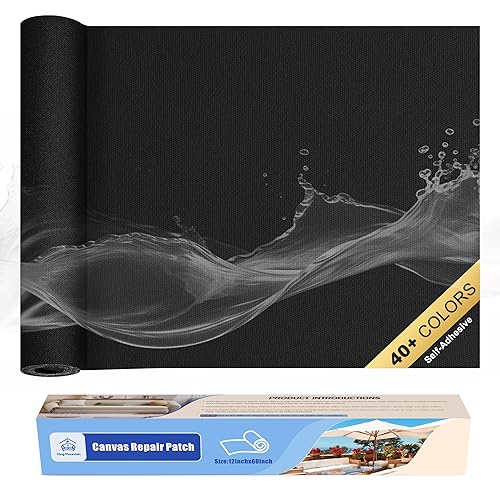 Vista 163 de KING MOUNTAIN Cinta de Reparación de Lona, Parche para Equipo de Exterior, 4×63 Pulgadas, Impermeable, Autoadhesiva para Reparar Cubiertas