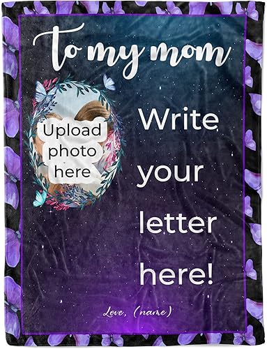 Miniatura 17 de Manta personalizada con letras de vellón, regalo de amor personalizado para mi hija, hijo de parte de mamá, manta de letras escritas a mano para mi