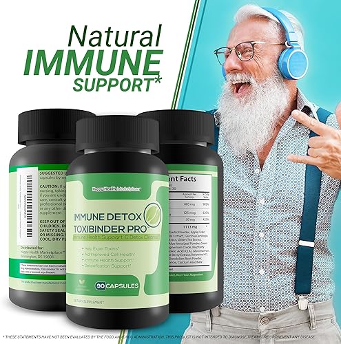 Miniatura 5 de Immune Detox Toxibinder Pro - Suplemento de desintoxicación y apoyo inmunológico - Ayuda a expulsar toxinas - Limpieza de desintoxicación natural -