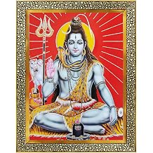 Koshtak Lord Shiva/Shiv/shankar/bholenath ji photo frame with Unbreakable Glass for wall hanging/gift/temple/puja room/home decor and Worship