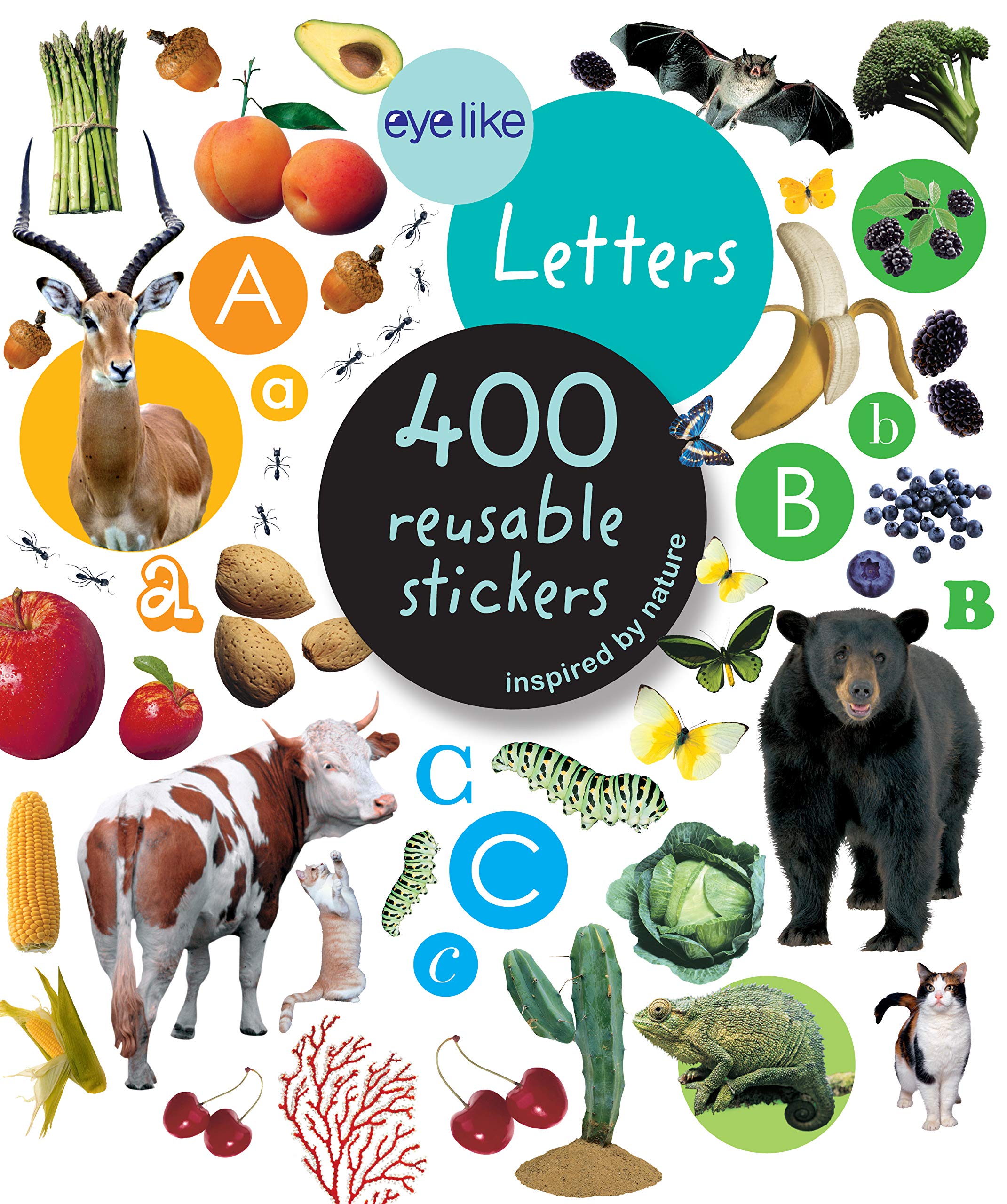 Workman Eyelike Letters: 400 Reusable Stickers Inspired by Nature