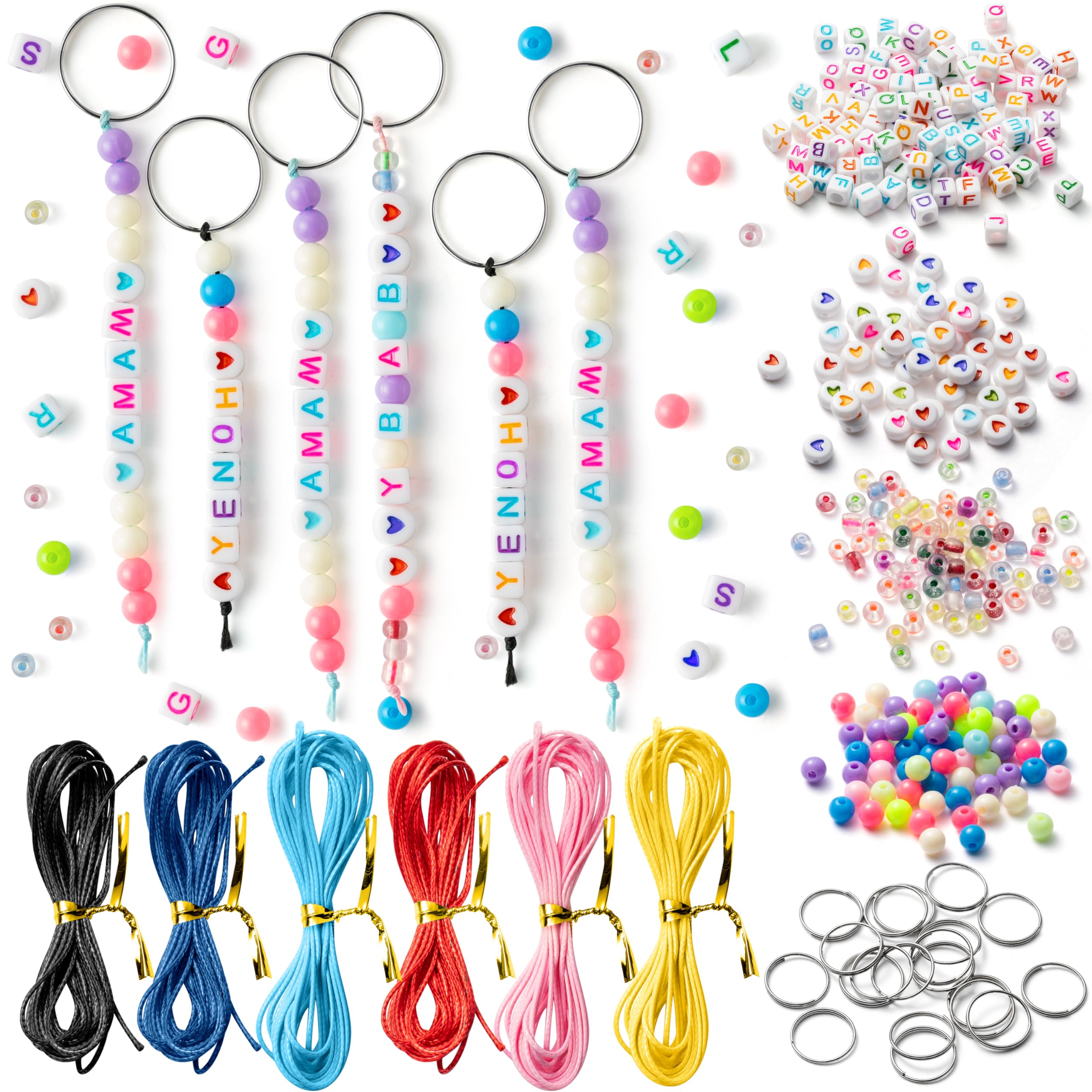 Kits de manualidades para hacer llaveros, el regalo ideal de cuentas para joyas y festivales