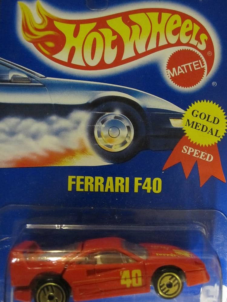 Amazon.com: Ferrari F40 Hot Wheels 1994 Gold Medal Speed #69