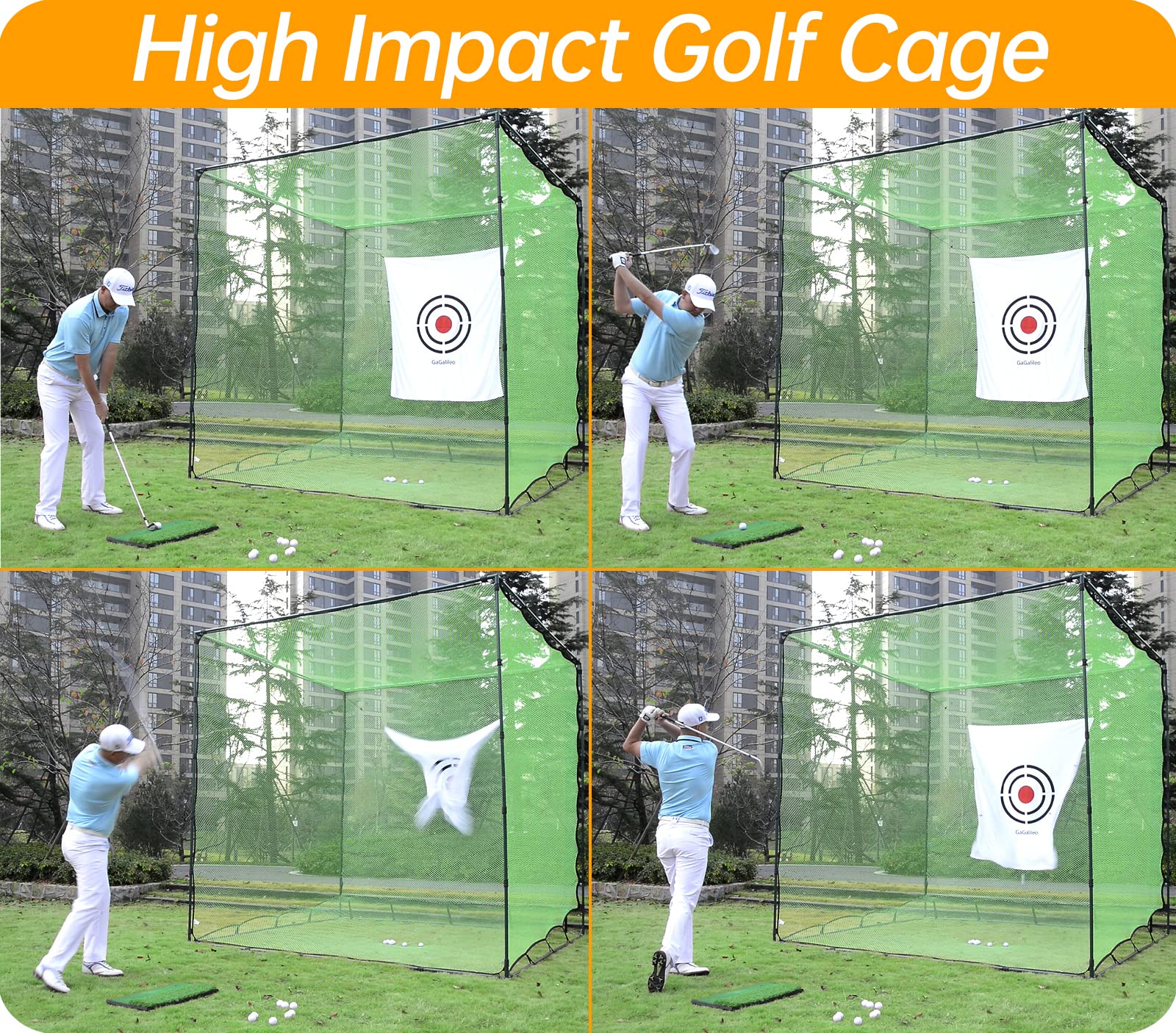Buy Golf Cage Net,Golf Cage Netting,Golf Hitting Cage,Golf Nets for Backyard Driving, Heavy Duty