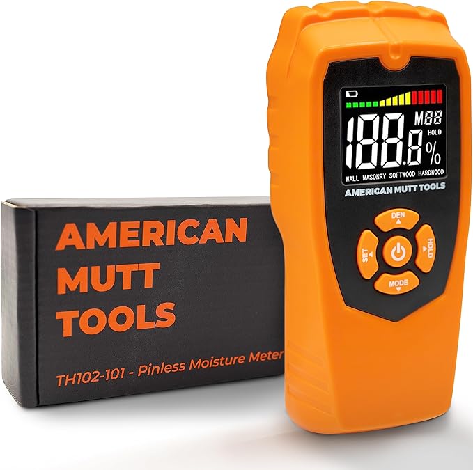 AMERICAN MUTT TOOLS Pinless Moisture Meter for Drywall Non