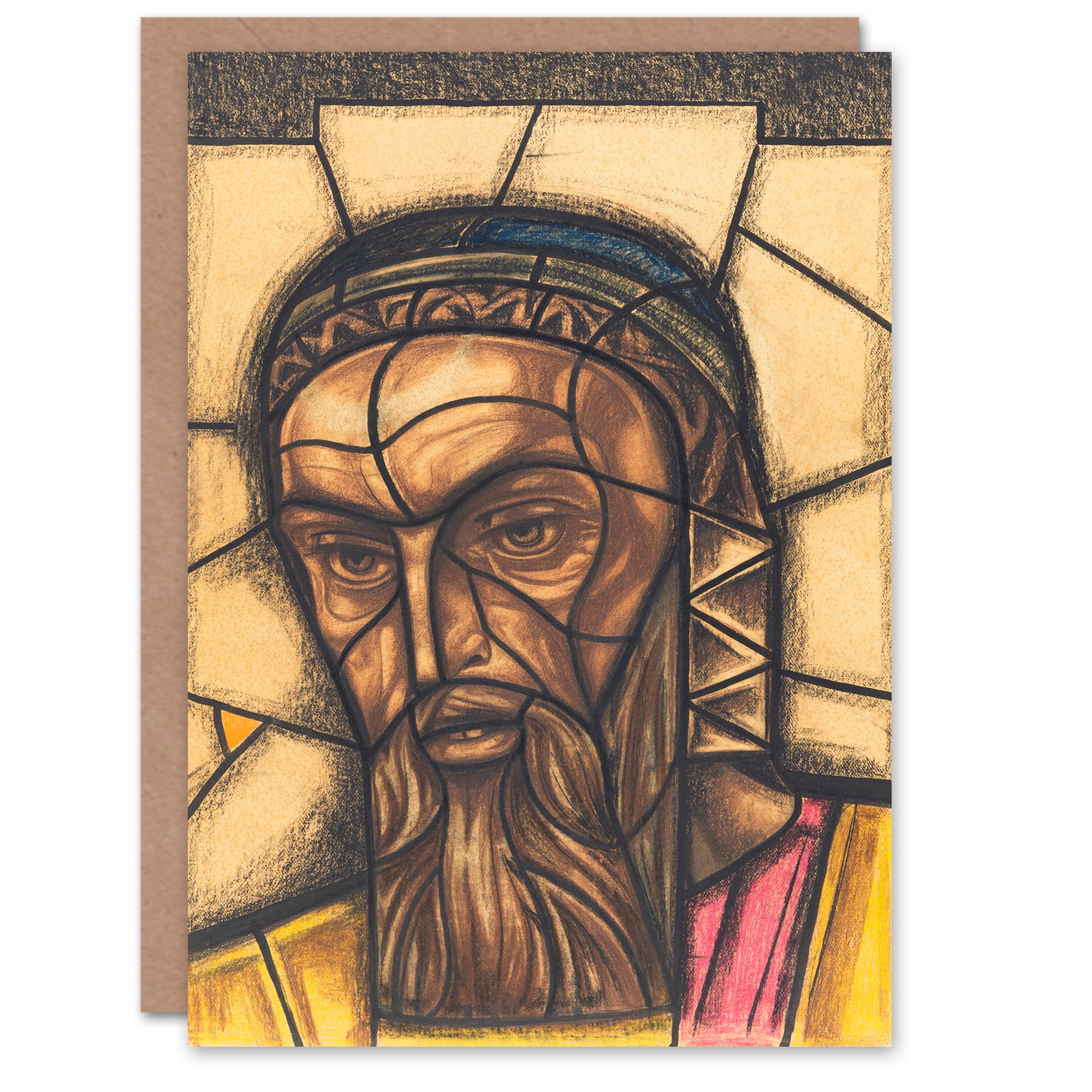 Artery8 Richard Roland Holst Art Card St Luke Stained Glass Design
