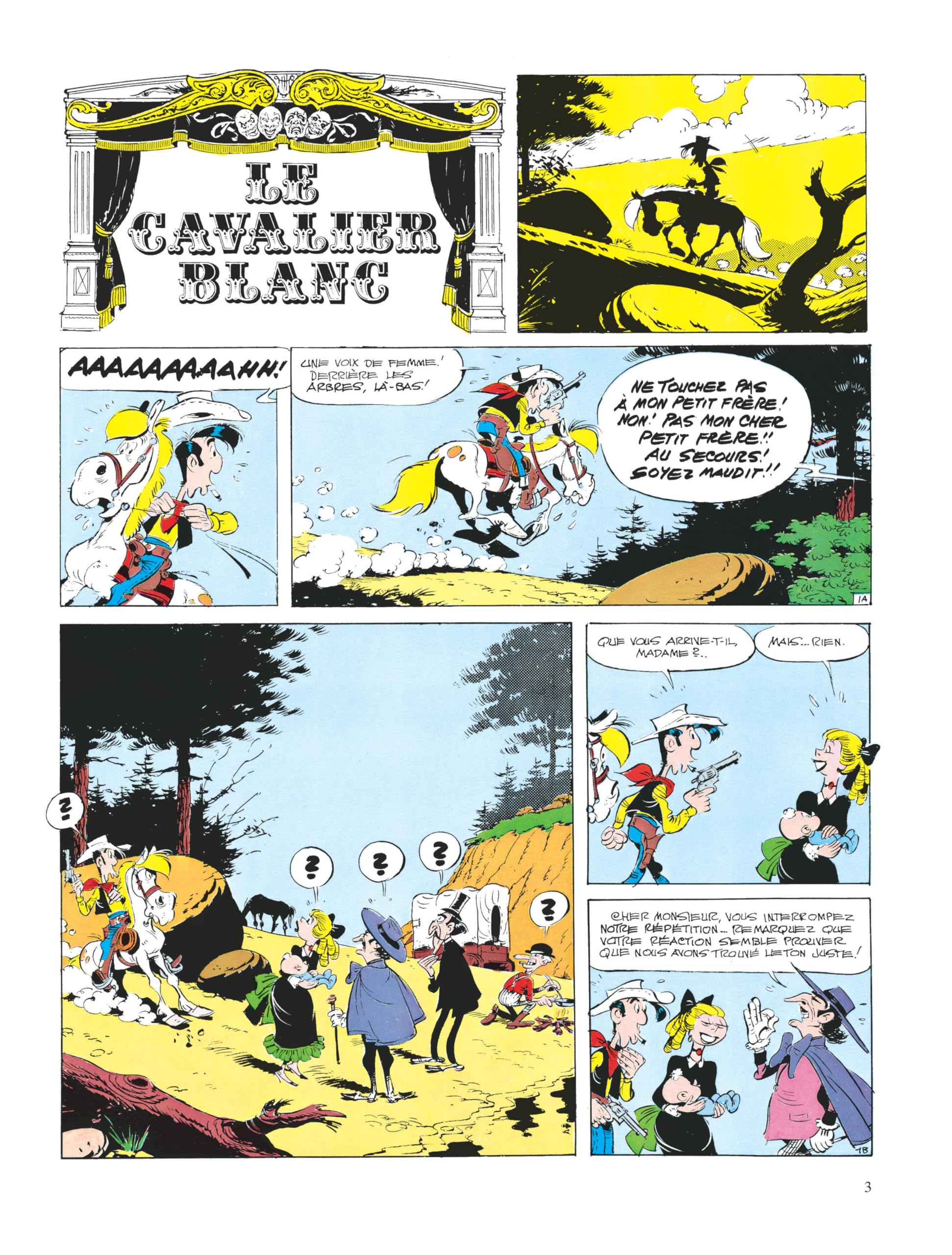 Lucky Luke - Tome 10 - Le Cavalier blanc Goscinny and Morris - PT01