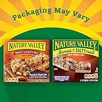 Vista 4 de Nature Valley Barras de granola, nueces dulces y saladas, nueces mixtas tostadas, 6